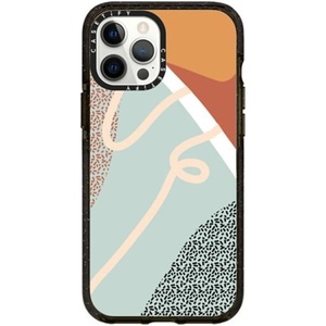 image:imageCASETiFY for iPhone 12 Pro Max Case  Impact  Slim Fit  66 ft Drop Protection  Ghost Lovers by Joce Cova  BlackShapes  Lines 1