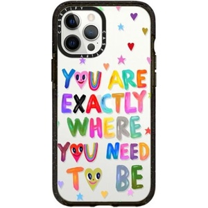 image:imageCASETiFY for iPhone 12 Pro Max Case  Impact  Slim Fit  66 ft Drop Protection  Ghost Lovers by Joce Cova  BlackYou are exactly
