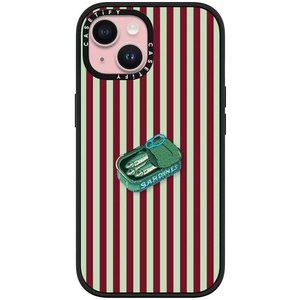 image:imageCASETiFY for iPhone 15 Plus Case  Impact Compatible with MagSafe  82 ft 4x Military Grade Drop Protection  Smore   Matte BlackEmbroidered Sardine