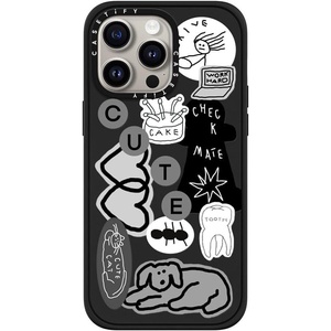 image:imageCASETiFY for iPhone 15 Plus Case  Impact Compatible with MagSafe  82 ft 4x Military Grade Drop Protection  Smore   Matte BlackINAP STICKER 01