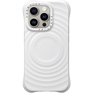 image:imageCASETiFY for iPhone 15 Pro Case  Ripple Compatible with MagSafe White  Silicone  Wave Textured  66 ft 2X Military Grade Drop Protection  WhiteWhite