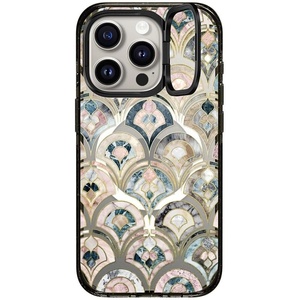image:imageCASETiFY for iPhone 15 Pro Max Case  Impact Ring Stand MagSafe Compatible  Kickstand  66 ft 3x Military Grade Drop Protection  Beary Sweet  BlackArt Deco Marble Tiles
