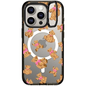 image:imageCASETiFY for iPhone 15 Pro Max Case  Impact Ring Stand MagSafe Compatible  Kickstand  66 ft 3x Military Grade Drop Protection  Beary Sweet  BlackBeary Sweet