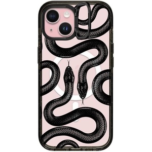 image:imageCASETiFY for iPhone 15 Pro Max Case  Impact Ring Stand MagSafe Compatible  Kickstand  66 ft 3x Military Grade Drop Protection  Beary Sweet  BlackBlack Kingsnake