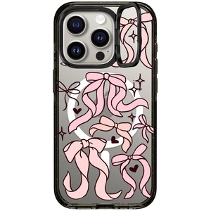 image:imageCASETiFY for iPhone 15 Pro Max Case  Impact Ring Stand MagSafe Compatible  Kickstand  66 ft 3x Military Grade Drop Protection  Beary Sweet  BlackBow Collage