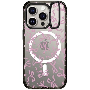image:imageCASETiFY for iPhone 15 Pro Max Case  Impact Ring Stand MagSafe Compatible  Kickstand  66 ft 3x Military Grade Drop Protection  Beary Sweet  BlackBows