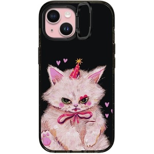 image:imageCASETiFY for iPhone 15 Pro Max Case  Impact Ring Stand MagSafe Compatible  Kickstand  66 ft 3x Military Grade Drop Protection  Beary Sweet  BlackCLOWN KITTY