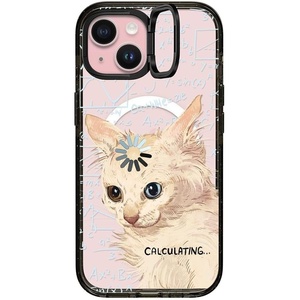 image:imageCASETiFY for iPhone 15 Pro Max Case  Impact Ring Stand MagSafe Compatible  Kickstand  66 ft 3x Military Grade Drop Protection  Beary Sweet  BlackCalculating