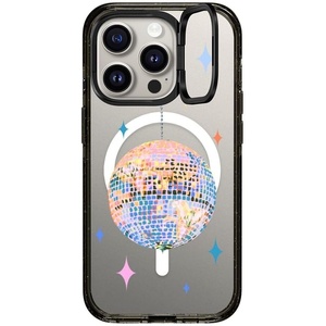 image:imageCASETiFY for iPhone 15 Pro Max Case  Impact Ring Stand MagSafe Compatible  Kickstand  66 ft 3x Military Grade Drop Protection  Beary Sweet  BlackDisco