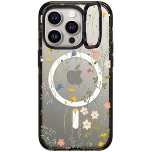 image:imageCASETiFY for iPhone 15 Pro Max Case  Impact Ring Stand MagSafe Compatible  Kickstand  66 ft 3x Military Grade Drop Protection  Beary Sweet  BlackDreamy Floral Pattern