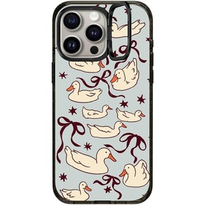 image:imageCASETiFY for iPhone 15 Pro Max Case  Impact Ring Stand MagSafe Compatible  Kickstand  66 ft 3x Military Grade Drop Protection  Beary Sweet  BlackDucks And Bows
