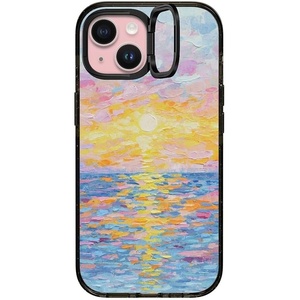 image:imageCASETiFY for iPhone 15 Pro Max Case  Impact Ring Stand MagSafe Compatible  Kickstand  66 ft 3x Military Grade Drop Protection  Beary Sweet  BlackFrosted Sunset