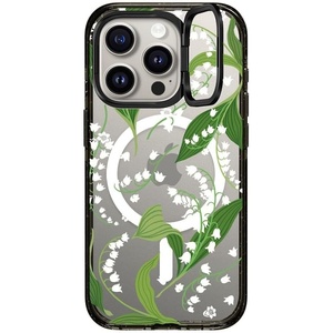 image:imageCASETiFY for iPhone 15 Pro Max Case  Impact Ring Stand MagSafe Compatible  Kickstand  66 ft 3x Military Grade Drop Protection  Beary Sweet  BlackLily Of The Valley