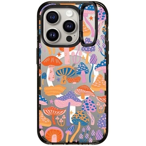 image:imageCASETiFY for iPhone 15 Pro Max Case  Impact Ring Stand MagSafe Compatible  Kickstand  66 ft 3x Military Grade Drop Protection  Beary Sweet  BlackMagic Mushrooms