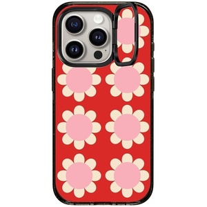 image:imageCASETiFY for iPhone 15 Pro Max Case  Impact Ring Stand MagSafe Compatible  Kickstand  66 ft 3x Military Grade Drop Protection  Beary Sweet  BlackRetro Floral Red and Pink
