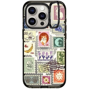 image:imageCASETiFY for iPhone 15 Pro Max Case  Impact Ring Stand MagSafe Compatible  Kickstand  66 ft 3x Military Grade Drop Protection  Beary Sweet  BlackStamp Collection