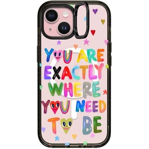 image:imageCASETiFY for iPhone 15 Pro Max Case  Impact Ring Stand MagSafe Compatible  Kickstand  66 ft 3x Military Grade Drop Protection  Beary Sweet  BlackYou Are Exactly