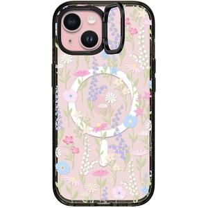 image:imageCASETiFY for iPhone 15 Pro Max Case  Impact Ring Stand MagSafe Compatible  Kickstand  66 ft 3x Military Grade Drop Protection  Beary Sweet  Blackpink pastel cute floral