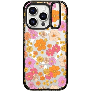 image:imageCASETiFY for iPhone 15 Pro Max Case  Impact Ring Stand MagSafe Compatible  Kickstand  66 ft 3x Military Grade Drop Protection  Beary Sweet  Blackretro boho hippie flowers