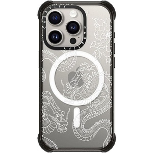 image:imageCASETiFY for iPhone 15 Pro Max Case  Ultra Impact Compatible with MagSafe  Strong Slim  115 ft 5X Militray Grade Drop Protection  Boo Things  BlackDRAGONS