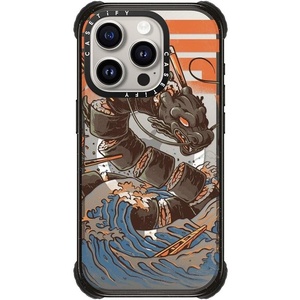 image:imageCASETiFY for iPhone 15 Pro Max Case  Ultra Impact Compatible with MagSafe  Strong Slim  115 ft 5X Militray Grade Drop Protection  Boo Things  BlackGreat Sushi Dragon