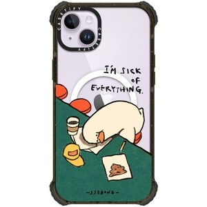 image:imageCASETiFY for iPhone 15 Pro Max Case  Ultra Impact Compatible with MagSafe  Strong Slim  115 ft 5X Militray Grade Drop Protection  Boo Things  BlackIm sick of everything