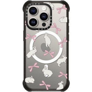 image:imageCASETiFY for iPhone 15 Pro Max Case  Ultra Impact Compatible with MagSafe  Strong Slim  115 ft 5X Militray Grade Drop Protection  Boo Things  BlackRabbit Ribbon