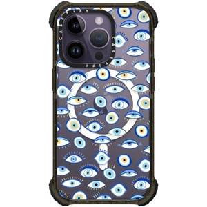 image:imageCASETiFY for iPhone 15 Pro Max Case  Ultra Impact Compatible with MagSafe  Strong Slim  115 ft 5X Militray Grade Drop Protection  Boo Things  Blackblue all seeing eye summer holiday pattern