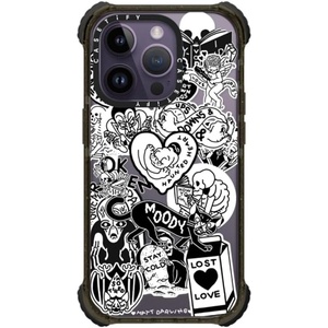 image:imageCASETiFY for iPhone 15 Pro Max Case  Ultra Impact Compatible with MagSafe  Strong Slim  115 ft 5X Militray Grade Drop Protection  Boo Things  Blackmatt darling sticker collage