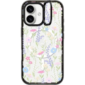 image:imageCASETiFY for iPhone 16 Pro Case  Impact Ring Stand MagSafe Compatible  Kickstand  66 ft 3x Military Grade Drop Protection  Eleanor by Ivory Paper Co  Blackpink pastel cute floral