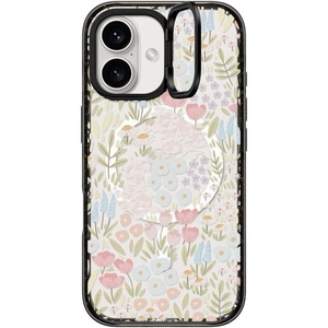 image:imageCASETiFY for iPhone 16 Pro Case  Impact Ring Stand MagSafe Compatible  Kickstand  66 ft 3x Military Grade Drop Protection  Eleanor by Ivory Paper Co  BlackEleanor