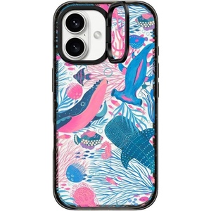image:imageCASETiFY for iPhone 16 Pro Case  Impact Ring Stand MagSafe Compatible  Kickstand  66 ft 3x Military Grade Drop Protection  Eleanor by Ivory Paper Co  BlackUnder the Sea