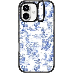 image:imageCASETiFY for iPhone 16 Pro Case  Impact Ring Stand MagSafe Compatible  Kickstand  66 ft 3x Military Grade Drop Protection  Eleanor by Ivory Paper Co  BlackMoon Caravan Toile