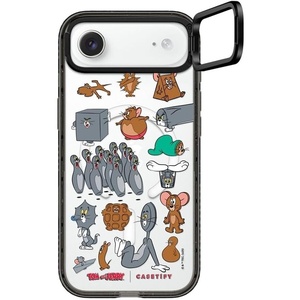 image:imageCASETiFY for iPhone 16 Pro Max Case  Impact Ring Stand MagSafe Compatible  Tom and Jerry CoLab  Kickstand  66 ft 3x Military Grade Drop Protection  Family Sticker Case  BlackPattern Sticker