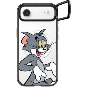 image:imageCASETiFY for iPhone 16 Pro Max Case  Impact Ring Stand MagSafe Compatible  Tom and Jerry CoLab  Kickstand  66 ft 3x Military Grade Drop Protection  Family Sticker Case  BlackTom Character