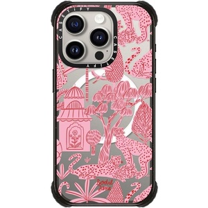 image:imageCASETiFY for iPhone 16 Pro Max Case  Ultra Impact Compatible with MagSafe  Strong Slim  115 ft 5X Militray Grade Drop Protection  Clouds  BlackCheetah Paradise Pink