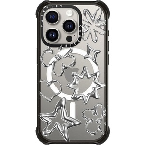 image:imageCASETiFY for iPhone 16 Pro Max Case  Ultra Impact Compatible with MagSafe  Strong Slim  115 ft 5X Militray Grade Drop Protection  Clouds  BlackChrome Doodles