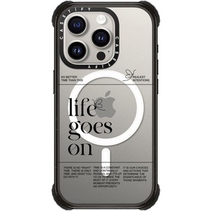 image:imageCASETiFY for iPhone 16 Pro Max Case  Ultra Impact Compatible with MagSafe  Strong Slim  115 ft 5X Militray Grade Drop Protection  Clouds  BlackLife Goes On