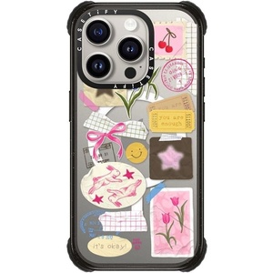image:imageCASETiFY for iPhone 16 Pro Max Case  Ultra Impact Compatible with MagSafe  Strong Slim  115 ft 5X Militray Grade Drop Protection  Clouds  BlackYou Are Stars Collage