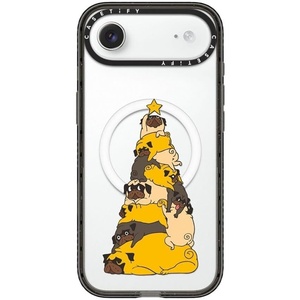 image:imageCASETiFY for iPhone 17 Case  Impact Compatible with MagSafe  82 ft 4x Military Grade Drop Protection  Bow  BlackCHRISTMAS TREE PUGS