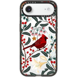 image:imageCASETiFY for iPhone 17 Case  Impact Compatible with MagSafe  82 ft 4x Military Grade Drop Protection  Bow  BlackCardinal at Christmas