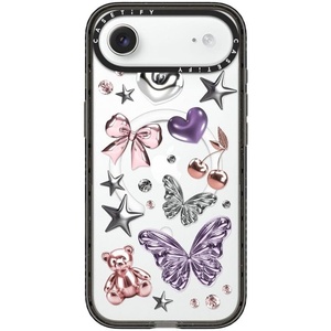 image:imageCASETiFY for iPhone 17 Case  Impact Compatible with MagSafe  82 ft 4x Military Grade Drop Protection  Bow  BlackMetallic Dream