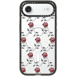 image:imageCASETiFY for iPhone 17 Case  Impact Compatible with MagSafe  82 ft 4x Military Grade Drop Protection  Plaid Disorder Case  BlackMetallic Rose