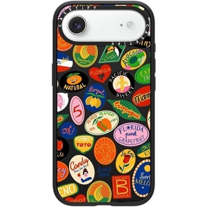 image:imageCASETiFY for iPhone 17 Case  Impact Compatible with MagSafe  82 ft 4x Military Grade Drop Protection  Stamp Collection  Matte BlackFRUIT STICKERS