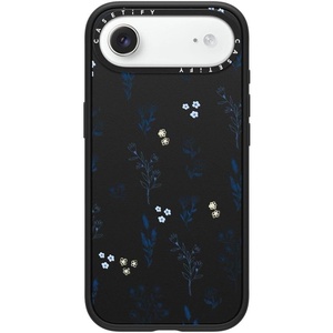 image:imageCASETiFY for iPhone 17 Case  Impact Compatible with MagSafe  82 ft 4x Military Grade Drop Protection  Stamp Collection  Matte BlackSmall blue flowers