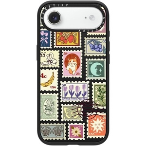 image:imageCASETiFY for iPhone 17 Case  Impact Compatible with MagSafe  82 ft 4x Military Grade Drop Protection  Stamp Collection  Matte BlackStamp Collection