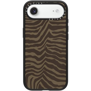 image:imageCASETiFY for iPhone 17 Case  Impact Compatible with MagSafe  82 ft 4x Military Grade Drop Protection  Stamp Collection  Matte BlackZebraBrown