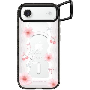 image:imageCASETiFY for iPhone 17 Case  Impact Ring Stand MagSafe Compatible  Kickstand  66 ft 3X Military Grade Drop Protection  A Prosperous New Year  BlackSakura Waves