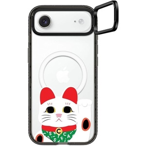image:imageCASETiFY for iPhone 17 Case  Impact Ring Stand MagSafe Compatible  Kickstand  66 ft 3X Military Grade Drop Protection  A Prosperous New Year  BlackWaving Lucky Cat