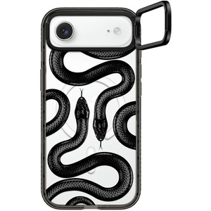 image:imageCASETiFY for iPhone 17 Case  Impact Ring Stand MagSafe Compatible  Kickstand  66 ft 3X Military Grade Drop Protection  You Give Me Butterflies  BlackBlack Kingsnake